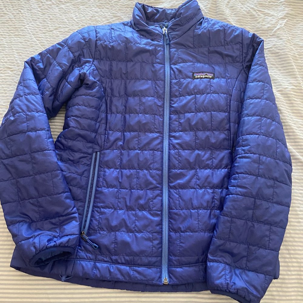Patagonia Nano Puff Jacket - Blue/Purple size Small